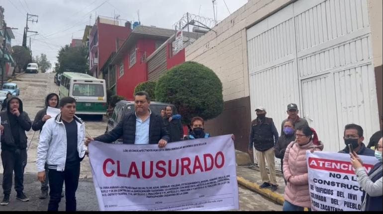 Vecinos de la GAM rechazan obra del ‘Cartel Inmobiliario de Morena’