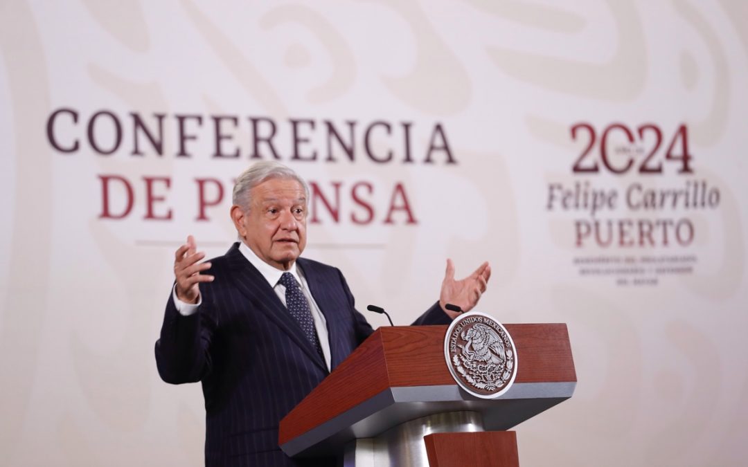 Cuestiona López Obrador la represión de EUA contra manifestantes a favor de Palestina