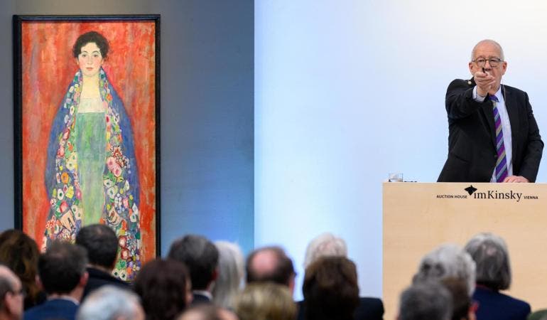 Subastado por 30 millones de euros un cuadro de Klimt desaparecido durante 100 años