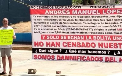 Amedrentan con disparos a damnificados integrantes de los No Censados de Acapulco
