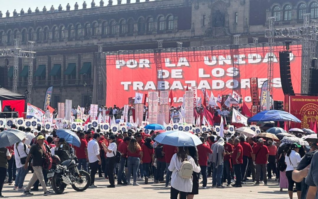 Saldo blanco tras marcha por Día del Trabajo en la Ciudad de México