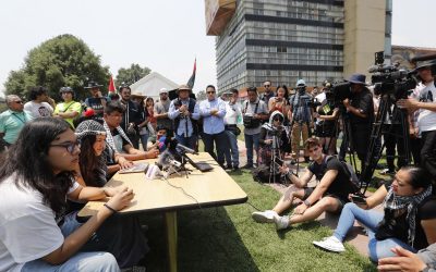 Estudiantes acampan en la UNAM para exigir el fin del “genocidio” en Gaza