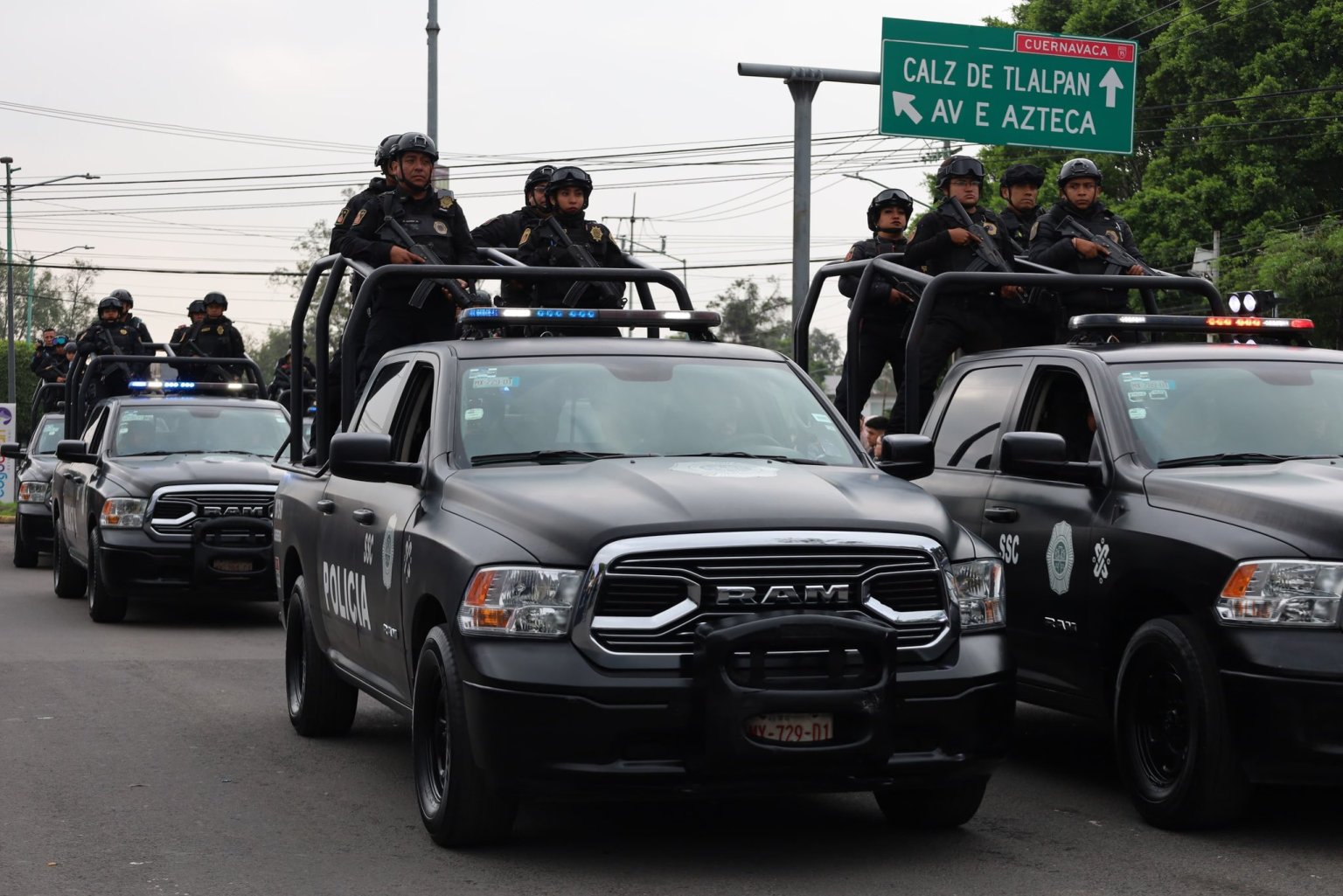 Refuerzan seguridad en Coyoacán y Tlalpan con más de 500 policías