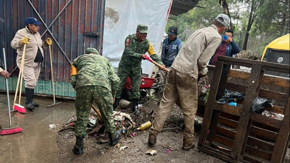 Sedena implementa Plan DN-III en Cuautitlán Izcalli tras desbordamiento de presa El Ángulo