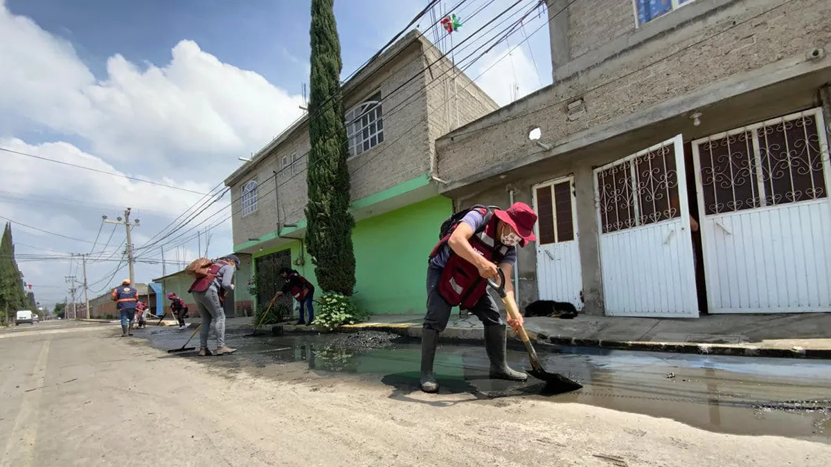 Chalco emerge de las aguas negras; ya solo hay 8 calles inundadas