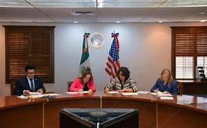 México y EU firman acuerdo para gestión del agua del Río Bravo; el embajador Ken Salazar celebra