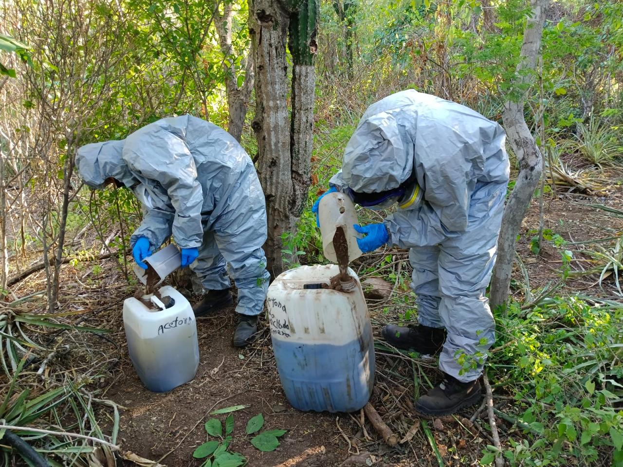 Desmantela el Ejército laboratorio clandestino de Metanfetamina en Navolato, Sinaloa