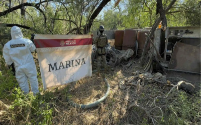 Semar destruye laboratorio clandestino en Álamos, Sonora