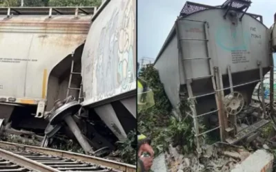 Tren se descarrila en Cuautitlán, Edomex, por falla mecánica