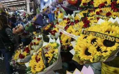 Venta de flores en el mercado de Jamaica cae un 30% en el marco de San Valentín
