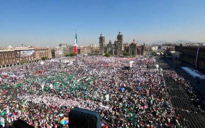 Más de 350 mil personas asisten a la asamblea de Sheinbaum en el Zócalo; evento transcurre sin incidentes, reporta el gobierno de la CDMX