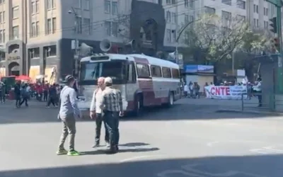 CNTE marcha en la CDMX contra reforma a la Ley del ISSSTE