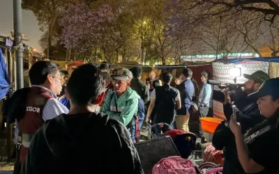 Desalojan campamento migrante de Eje Central, en la alcaldía Gustavo A. Madero
