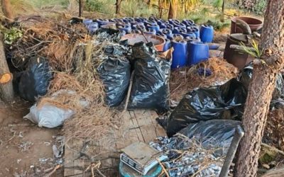 Desmantelan laboratorio clandestino de drogas sintéticas en Santa Ana Ixtlahuaca, Edomex
