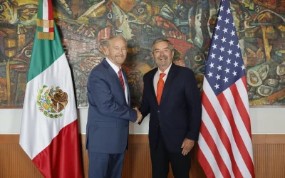 Canciller De la Fuente y embajador de EUA sostienen primer encuentro con “diálogo franco”