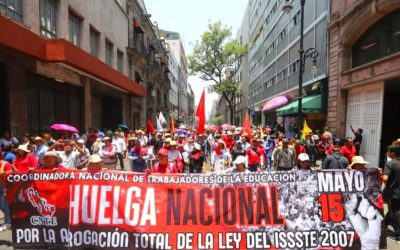 Sección 22 de la CNTE acuerda poner fin a plantón en la Ciudad de México