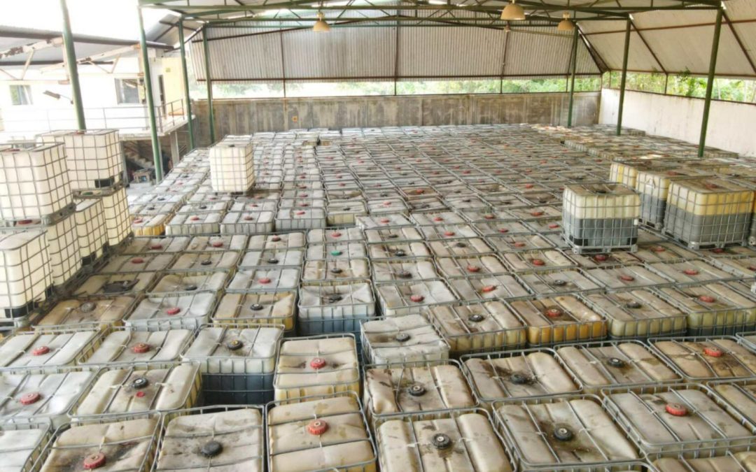 Aseguran un millón 500 mil litros de hidrocarburo en Comalcalco, Tabasco
