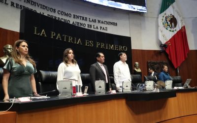 la Comisión Permanente guardó un minuto de silencio por deceso de Salvador Bastida, alcalde de Tacámbaro, Michoacán