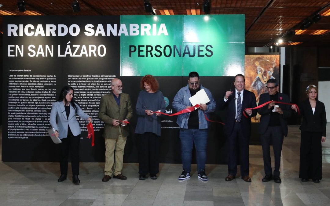 Inauguran en C. de Diputados la exposición pictórica Ricardo Sanabria “Personajes”.