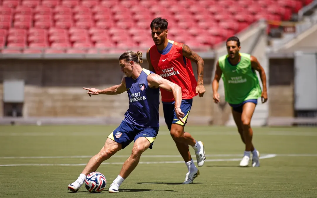 Realiza Atlético de Madrid penúltimo entrenamiento en Los Ángeles