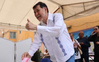 Noroña «feliz» por celebrar elección judicial; «es una revolución y ejemplo para la humanidad», asegura