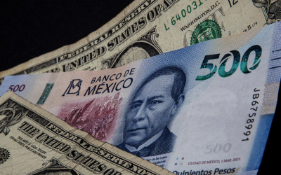 Registra el peso su mejor avance frente al dólar desde el 5 de mayo