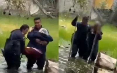 ¡Tenían 10 días sin salir! Rescatan a abuelitos atrapados por inundación en Milpa Alta