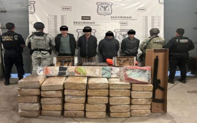 Decomisan droga valuada en 106 millones de pesos en Baja California