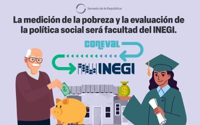 Aprueba Senado de la República dictamen para transferir funciones del CONEVAL al INEGI