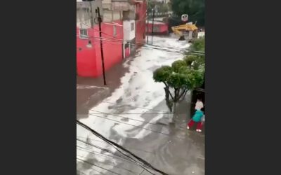 Sheinbaum anuncia apoyos a Naucalpan, Edomex, tras desbordamiento de presa Los Cuartos