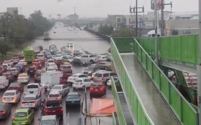 Lluvias inundan zona metropolitana de Hidalgo y la México-Pachuca