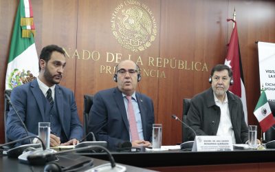 En reunión con el embajador de Jordania, el presidente del Senado reconoció el humanitario esfuerzo de su gobierno en el conflicto Palestino-Israelí.