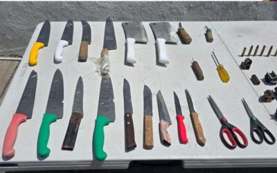 Sexta revisión en penal de Culiacán; decomisan armas hechizas, drogas y equipo de telecomunicación