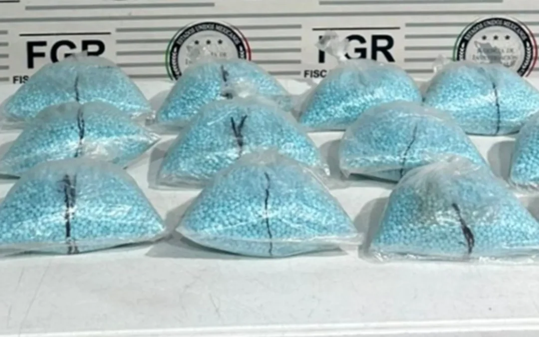 Aseguran 200 mil pastillas de fentanilo tras inspección de un autobús en Sonora