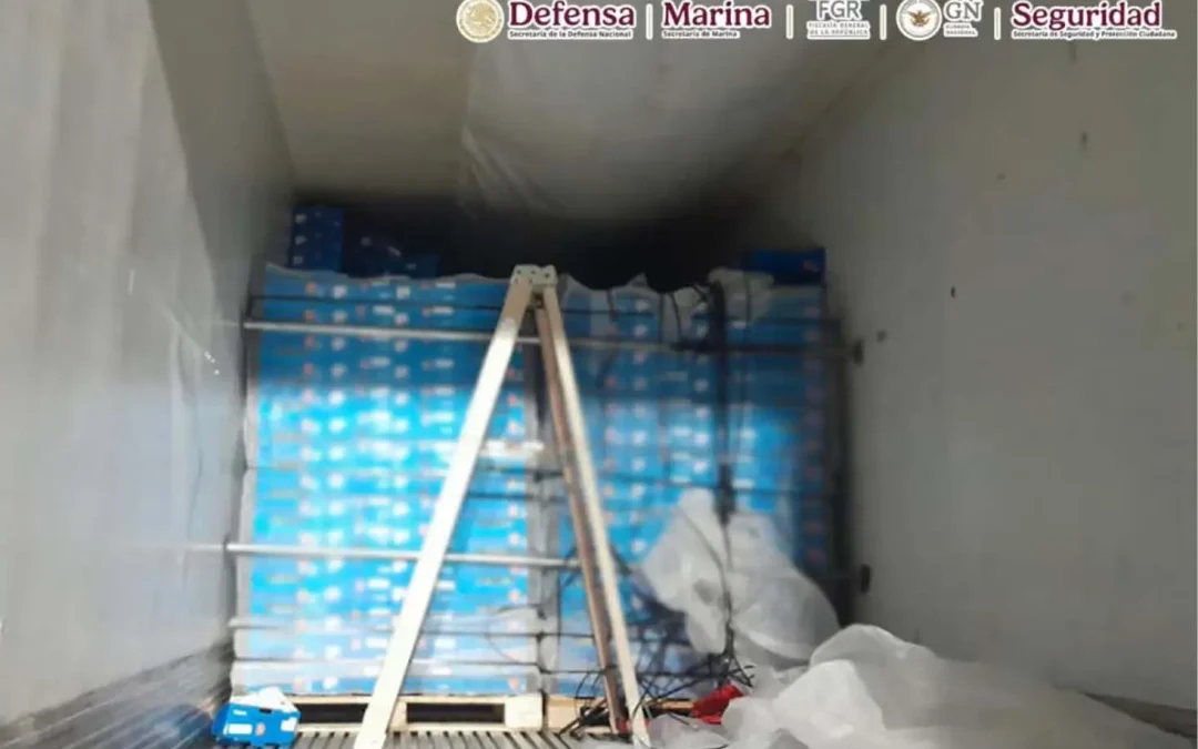 Detienen en SLP a una persona que transportaba 80 paquetes de cocaína en tractocamión