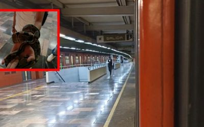 Detienen a adolescente que cargaba una serpiente pitón en Metro Potrero