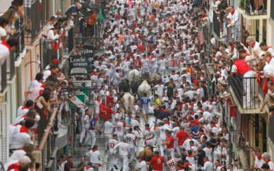 Así se desarrolló el primer encierro de los sanfermines en España