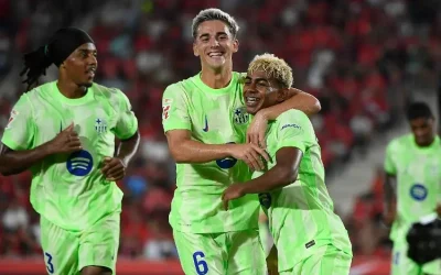 Con polémica arbitral, Barcelona golea al Mallorca en el inicio de La Liga