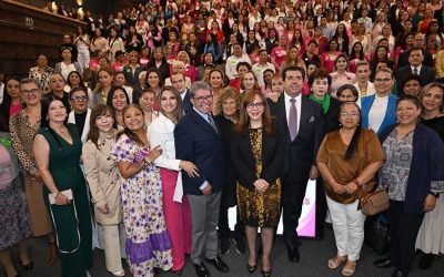 Adelanta Monreal que “sí vamos a ir por la semana de 40 horas” en C. de Diputados al inaugurar el Encuentro Nacional de Mujeres Sindicalistas.