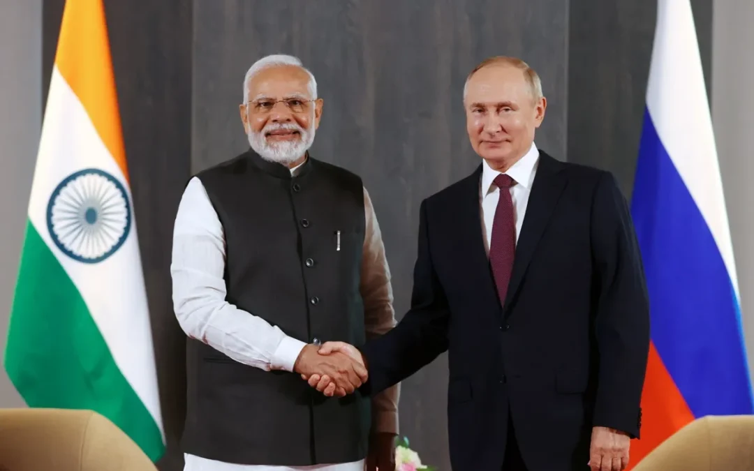 Conversa Modi con Putin en medio del pulso comercial con EUA por el petróleo ruso