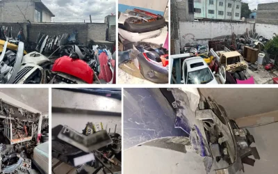 Decomisan 16 toneladas de autopartes en Iztapalapa, CDMX