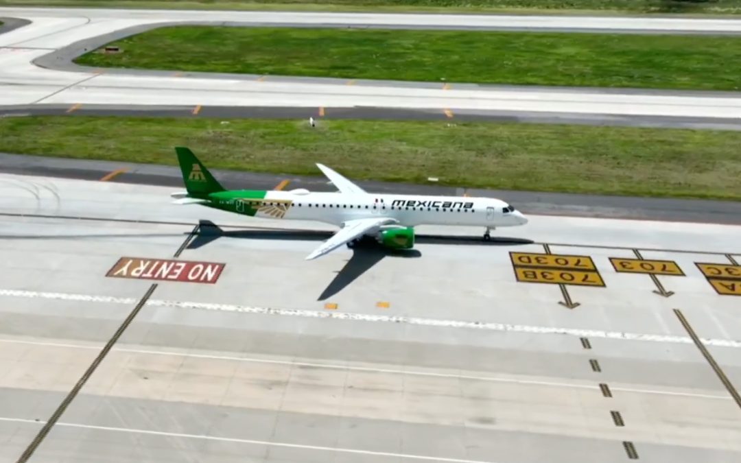 Mexicana de Aviación recibe la tercera aeronave Embraer E195-E2