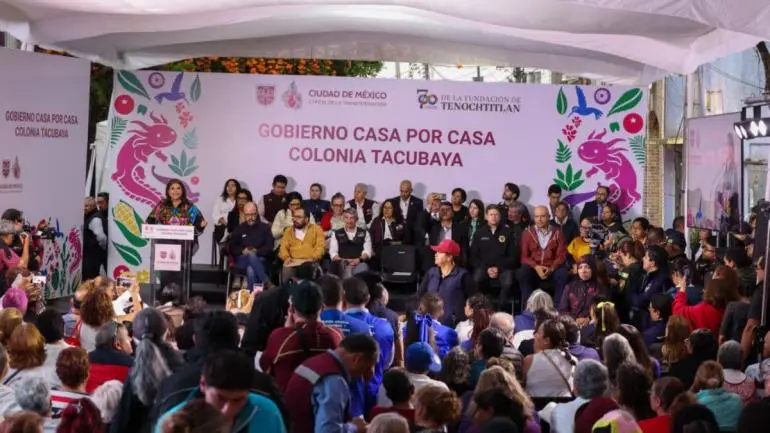 Clara Brugada anuncia mil luminarias, obras y una Utopía en Tacubaya