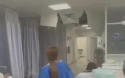 Se desploma techo de hospital en Ixtapaluca, Edomex