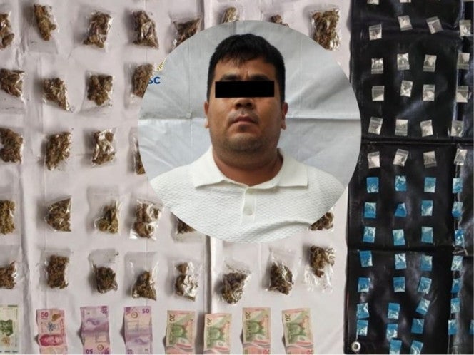 Detienen a integrante de la Unión Tepito con casi 200 dosis de drogas