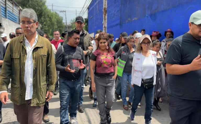 Clara Brugada supervisa atención en colonias de Iztapalapa tras lluvias
