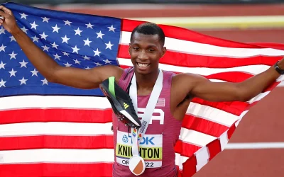 Erriyon Knighton, doble medallista mundial, suspendido 4 años
