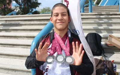 Mateo Gómez cierra con 3 Platas en natación de la Paralimpiada Nacional Conade 2025