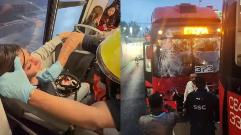 Choque Metrobús: Colisión entre dos unidades en Xola deja 12 lesionados