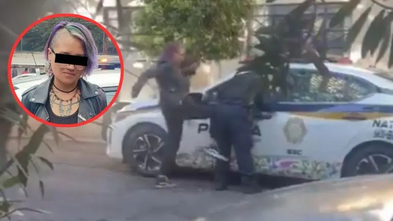 Detienen a mujer tras patear e insultar a policía en Benito Juárez